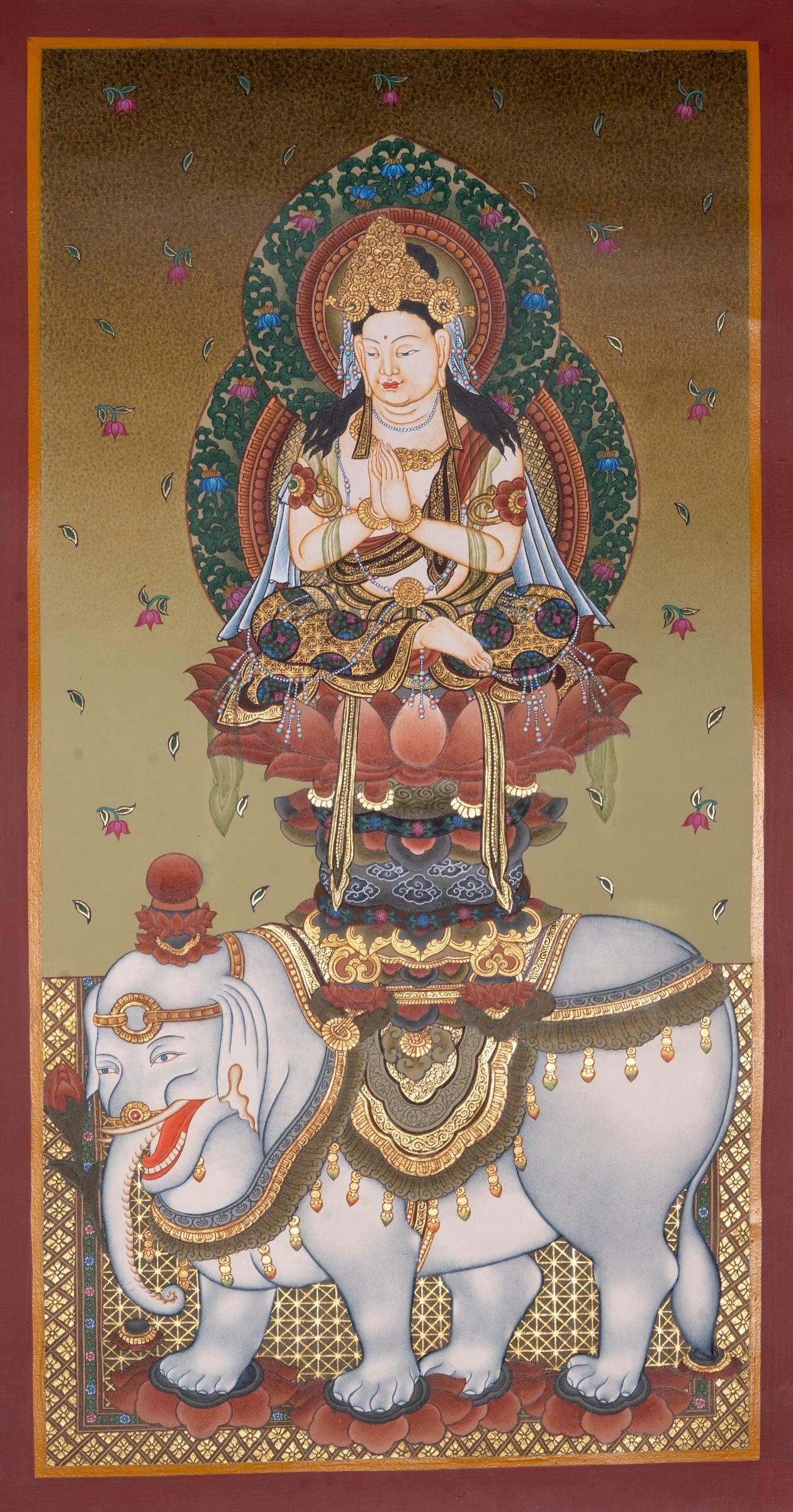 Fugen Bosatu Japanese Thangka Arts