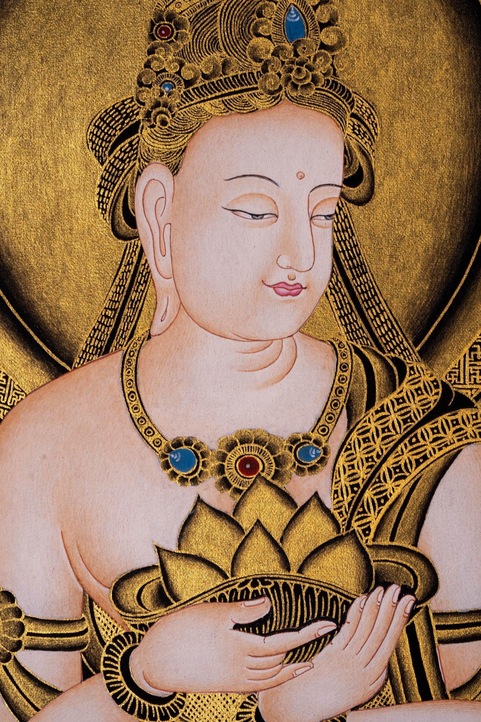 Japanese Buddha Hand painted thangka - Himalayas Shop