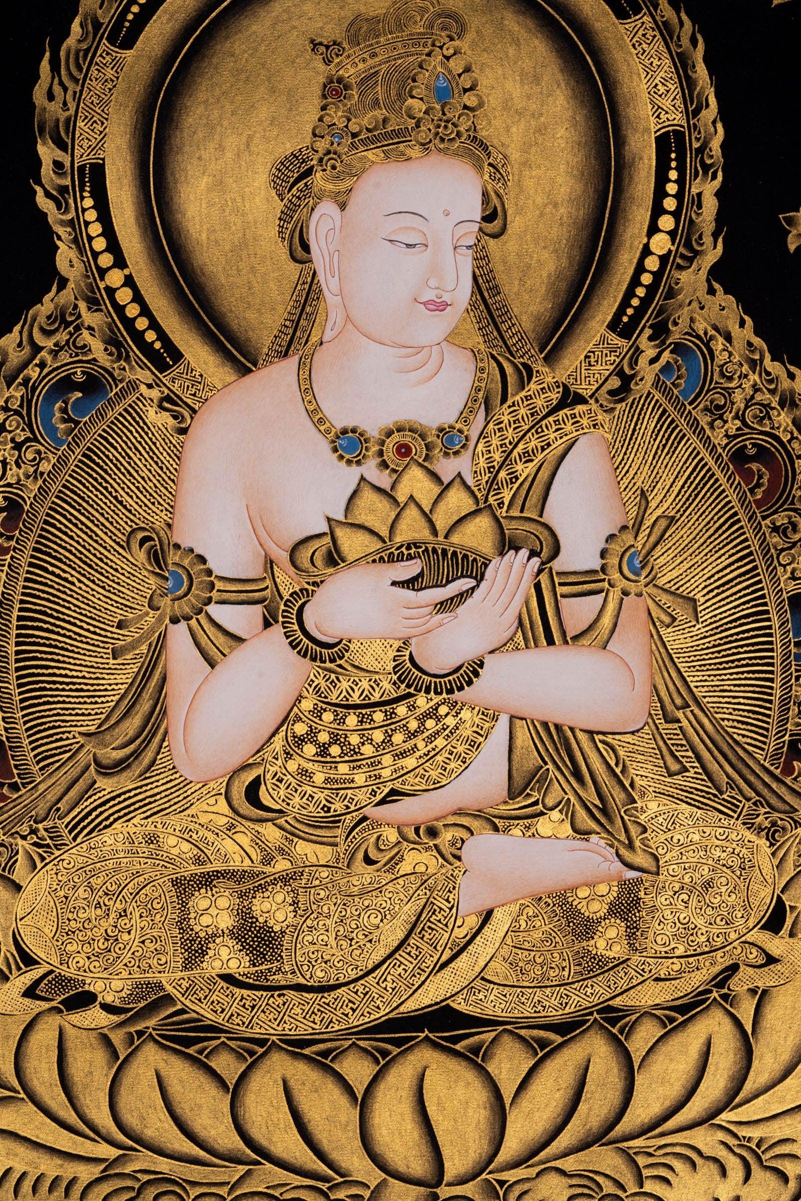 Japanese Buddha Hand painted thangka - Himalayas Shop