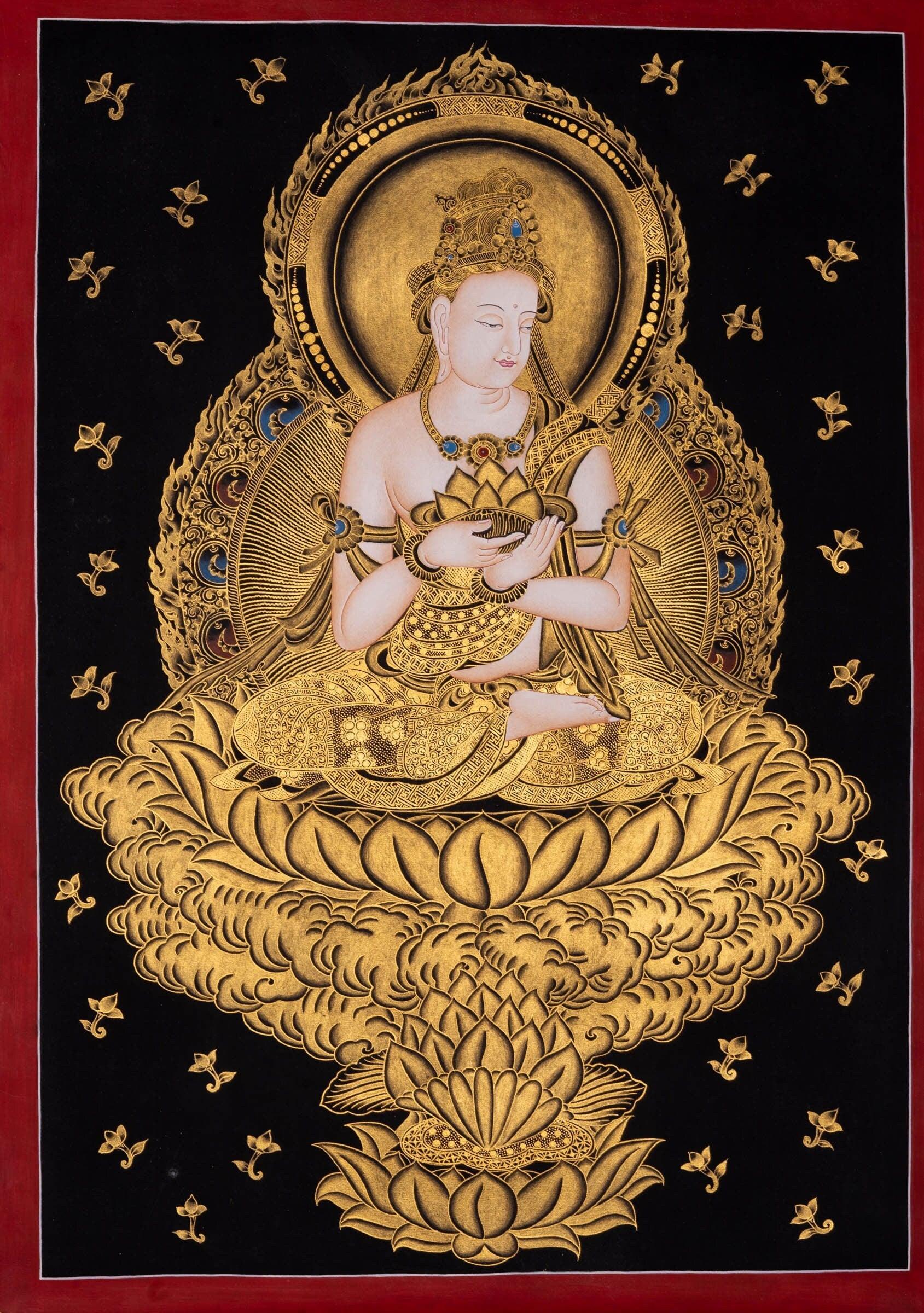 Japanese Buddha Hand painted thangka - Himalayas Shop