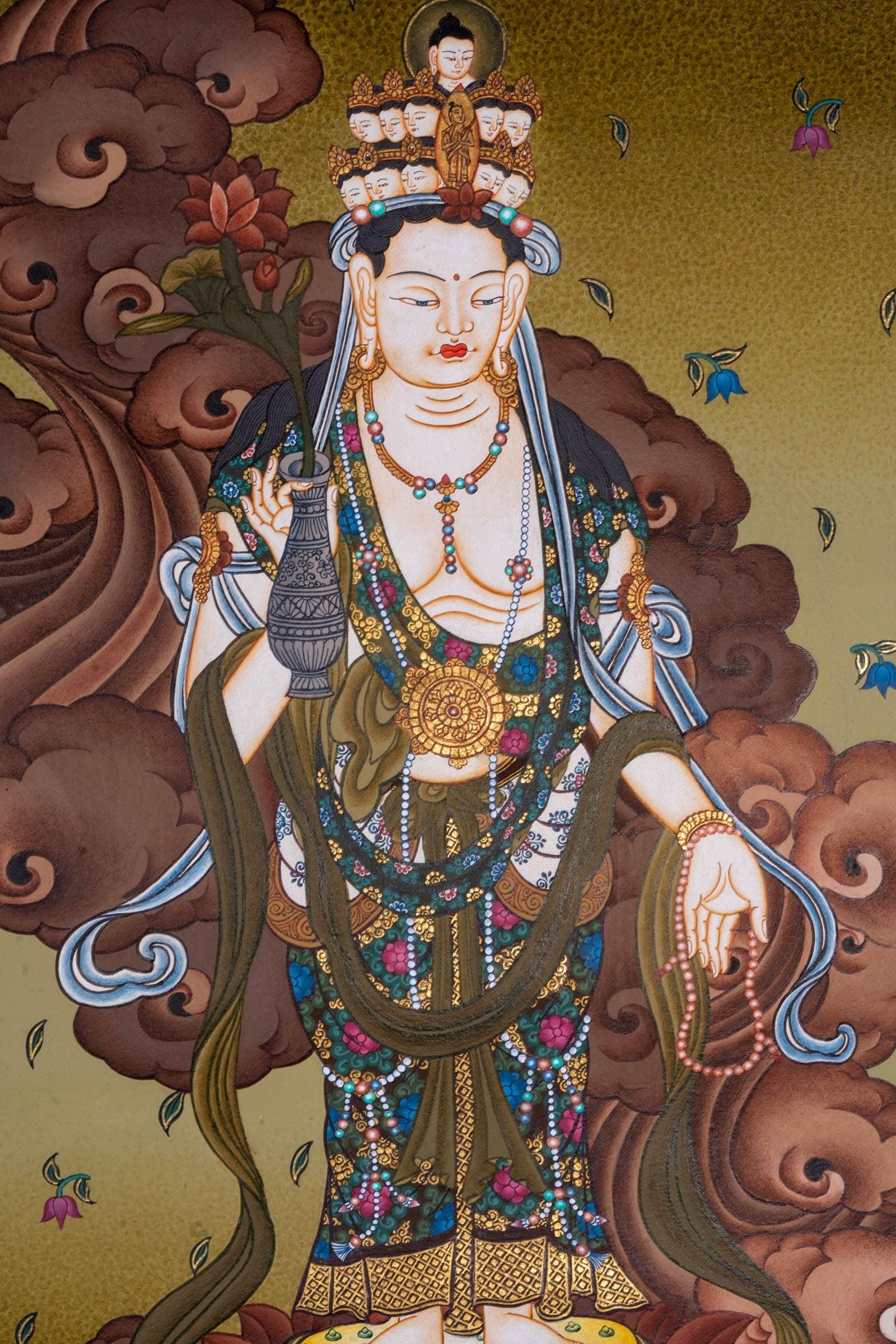 Guanyin Japanese Thangka painting