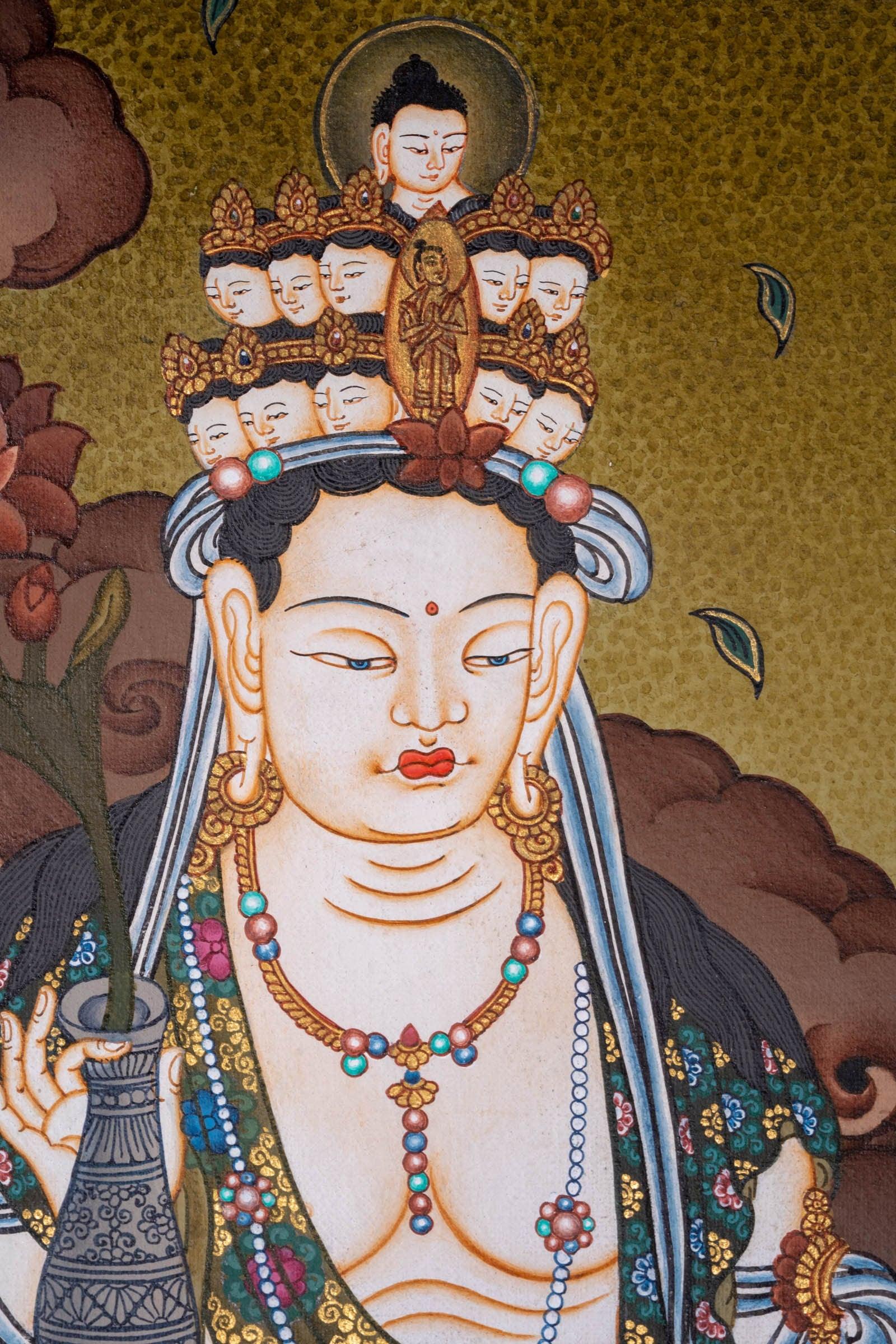 Guanyin Japanese Thangka painting