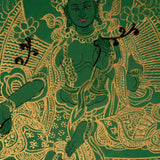 Beautiful Green Tara Mandala Thangka Painting - Himalayas Shop