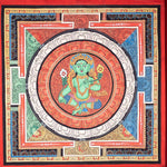 Beautiful Green Tara Mandala Painting