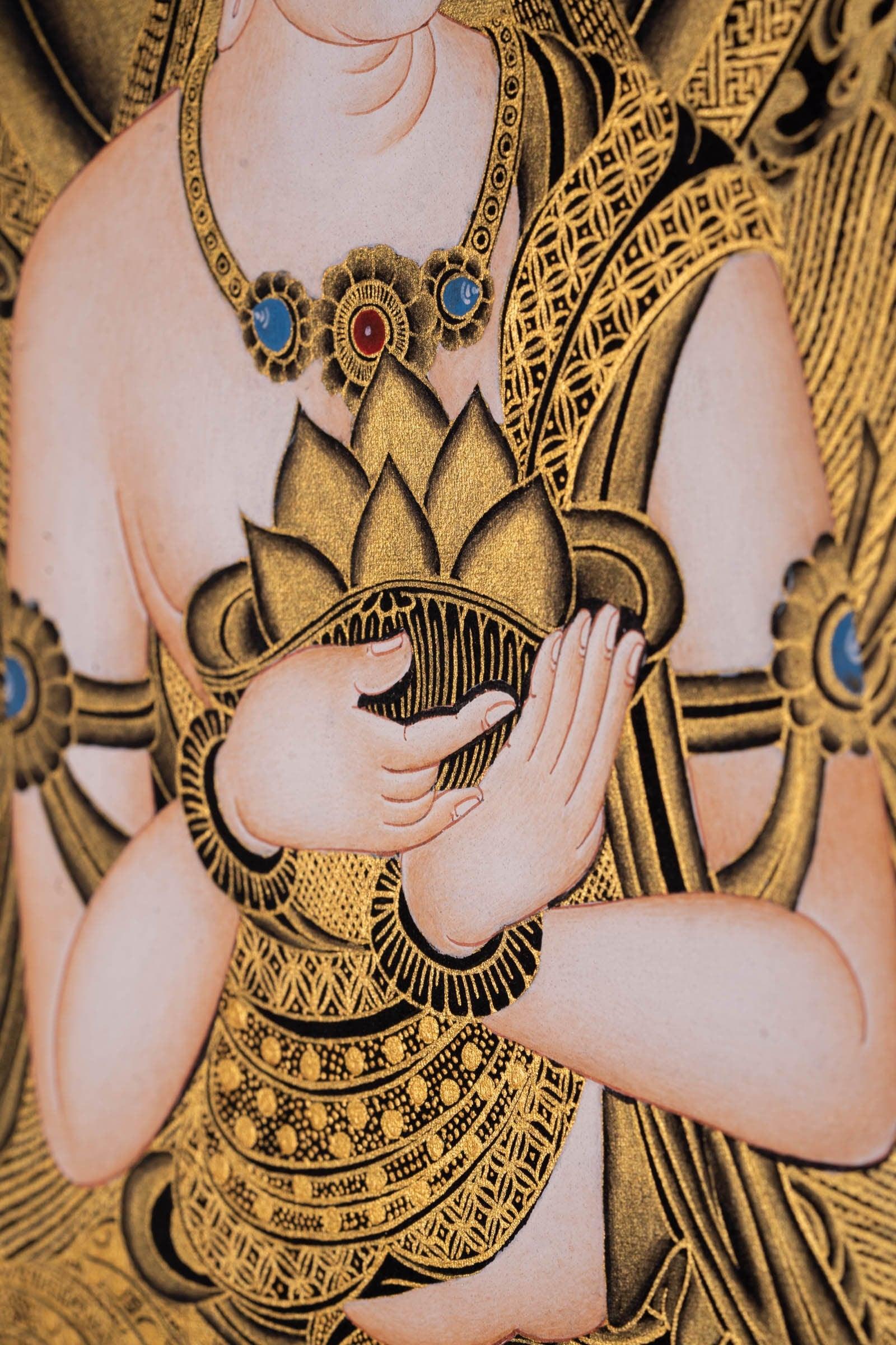 Japanese Buddha Hand painted thangka - Himalayas Shop