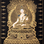 White Tara Thangka Art - Himalayas Shop