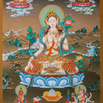 White Tara Thangka Painting - Himalayas Shop