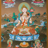 White Tara Thangka Painting - Himalayas Shop