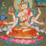 White Tara Thangka Painting - Himalayas Shop