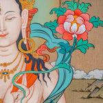 White Tara Thangka Painting - Himalayas Shop