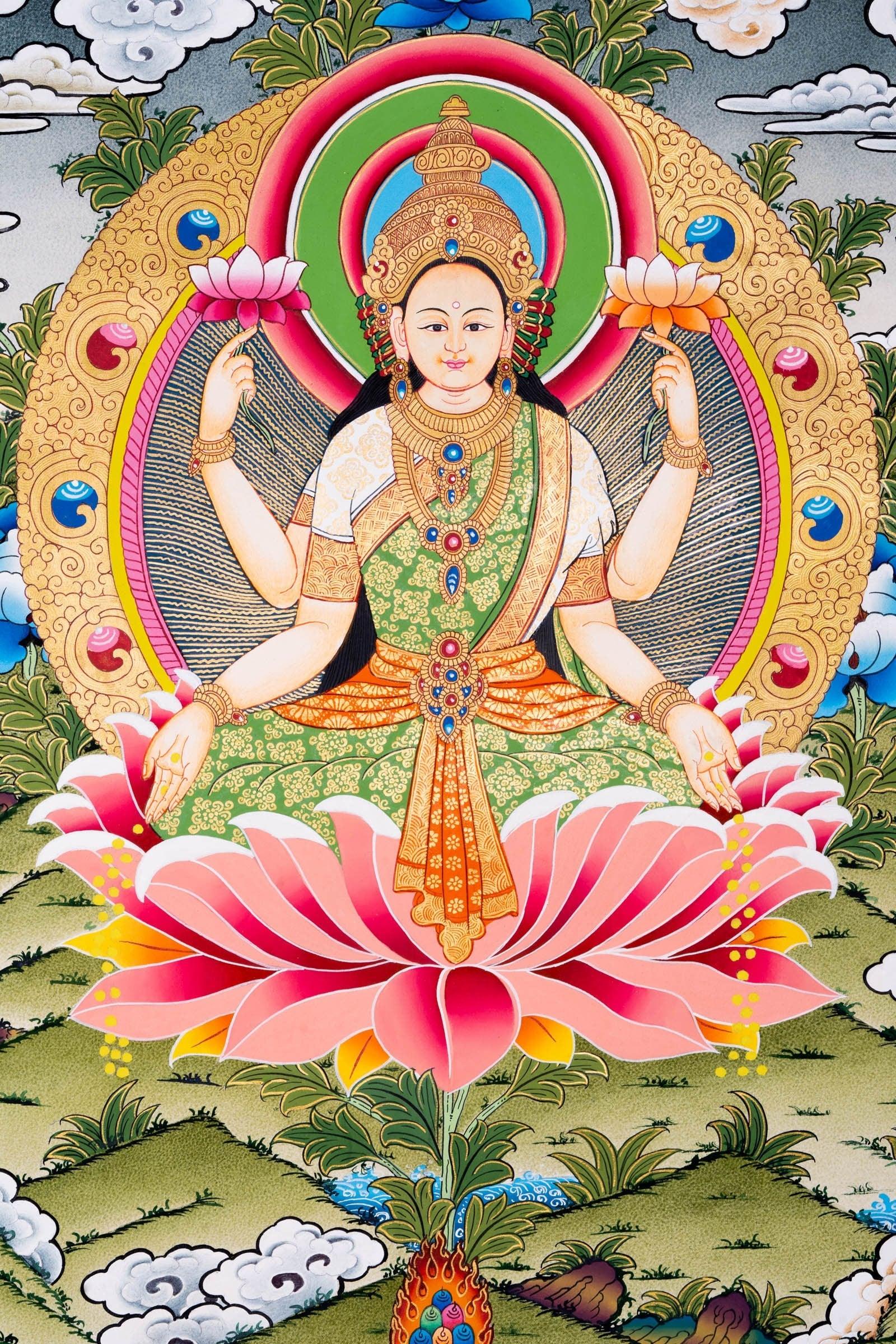 Laxmi Thangka Painting