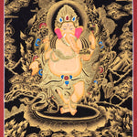 4 Hand Shri Ganesh Thangka Painting