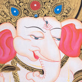 Handmade Shri Ganesh Thangka Painting