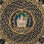 Mantra Mandala with White Tara Thangka Art - Himalayas Shop