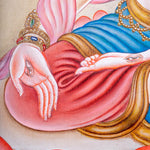 Newari White Tara Thangka Painting - Himalayas Shop