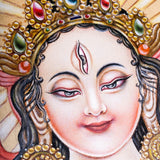 Newari White Tara Thangka Painting - Himalayas Shop