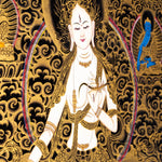 White Tara Thangka Painting - Himalayas Shop
