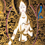 White Tara Thangka Painting - Himalayas Shop