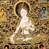 White Tara Thangka Painting - Himalayas Shop