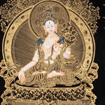 White Tara Thangka Art - Himalayas Shop