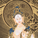 White Tara Thangka Art - Himalayas Shop
