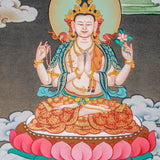 White Tara Thangka Painting - Himalayas Shop