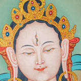 White Tara Thangka Painting - Himalayas Shop
