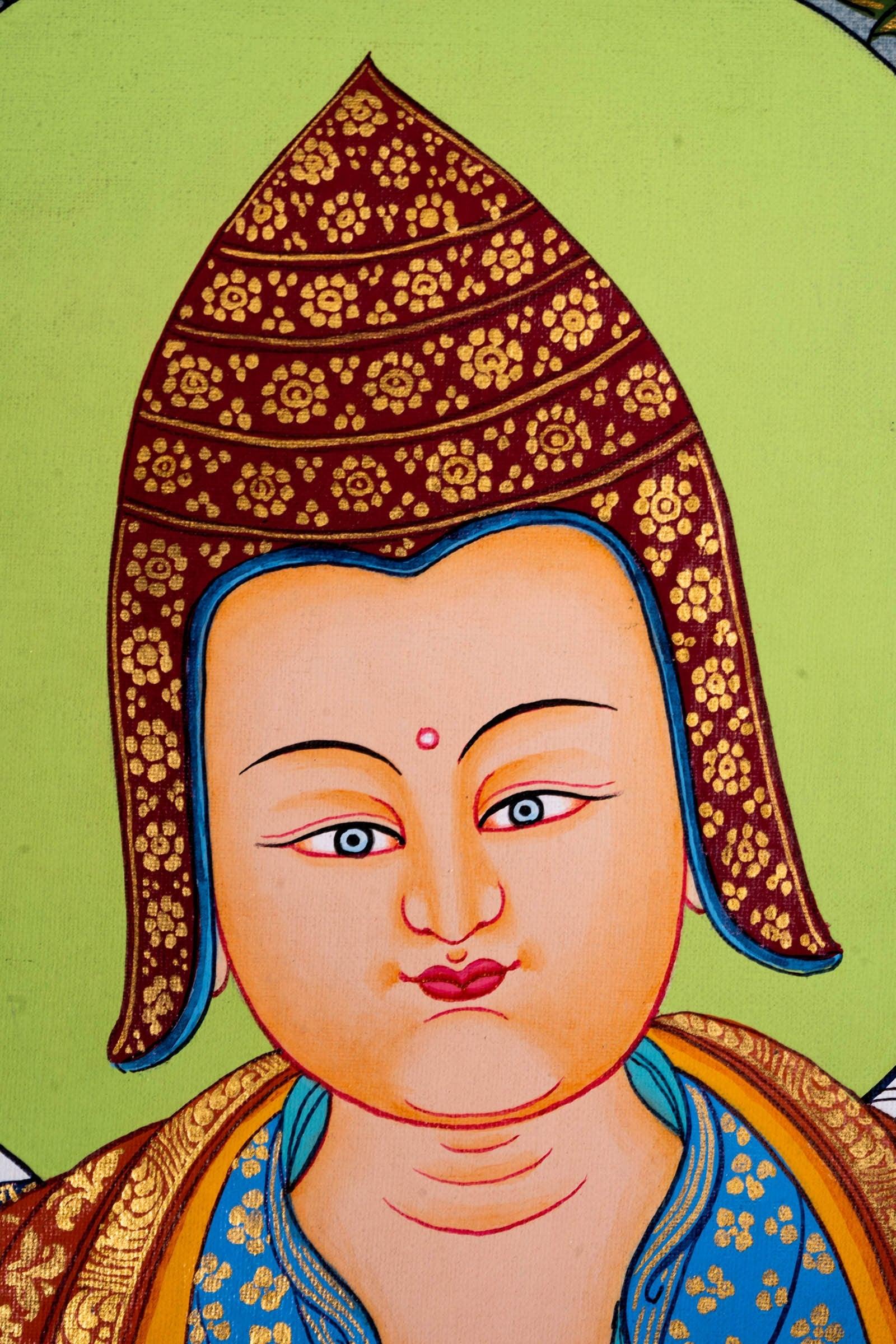Atisha Thangka Painting - Himalayas Shop