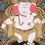 Handmade Shri Ganesh Thangka Painting