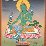 Thangka Painting of Green Tara