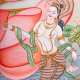 Newari White Tara Thangka Painting - Himalayas Shop
