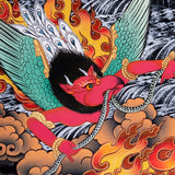 Thangka painting of Mahakala wrathful form of Avalokiteshvara in Tibetan Buddhism