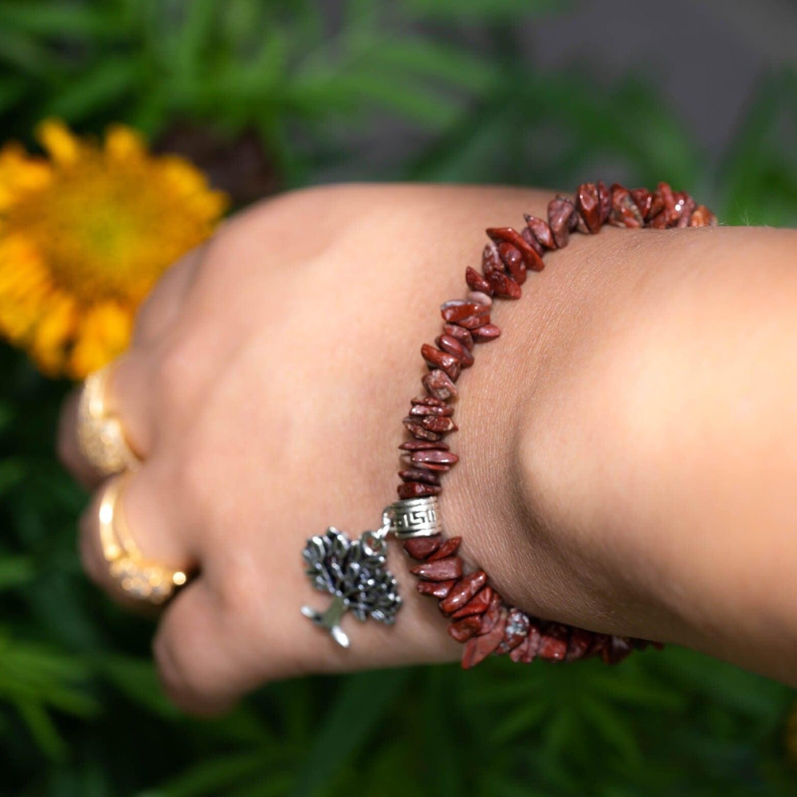 Jasper Chip Bracelet - Himalayas Shop