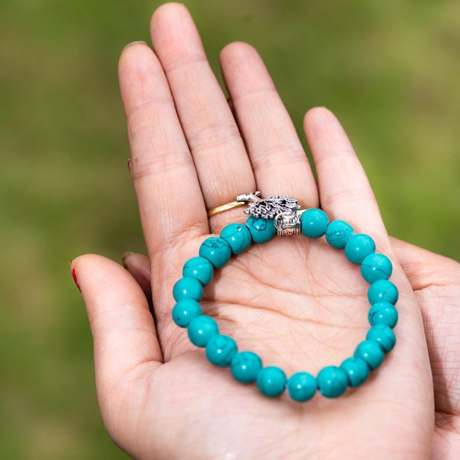 Turquoise Round Bracelet - Himalayas Shop