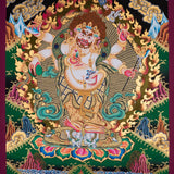 White Mahakala Thangka painting