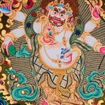White Mahakala Thangka Painting