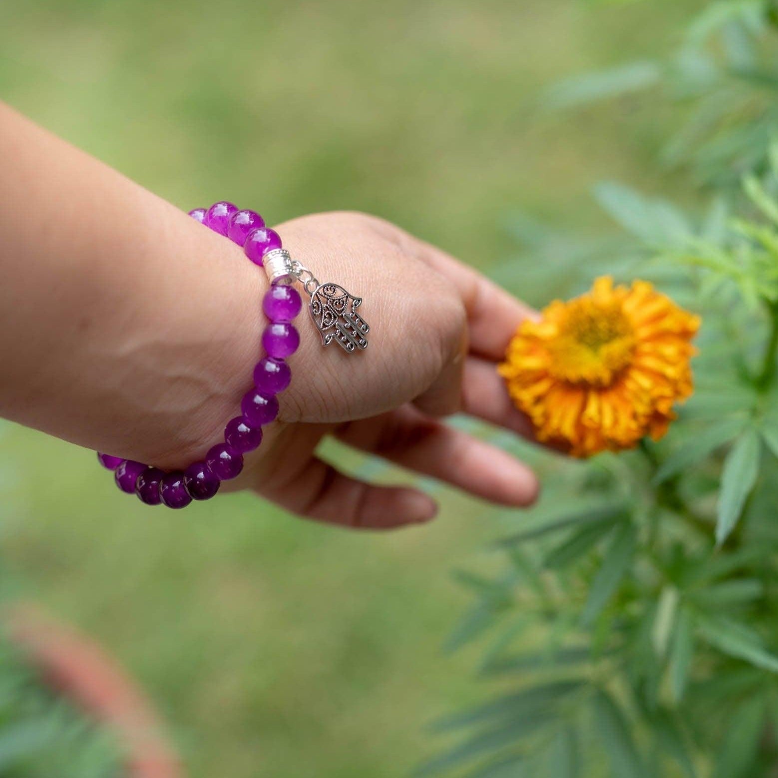 Amethyst Round Bracelets - Himalayas Shop