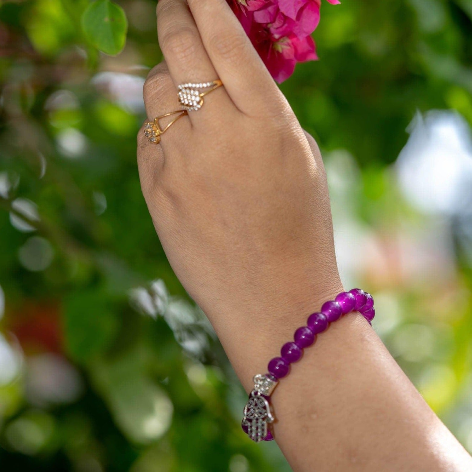 Amethyst Round Bracelets - Himalayas Shop