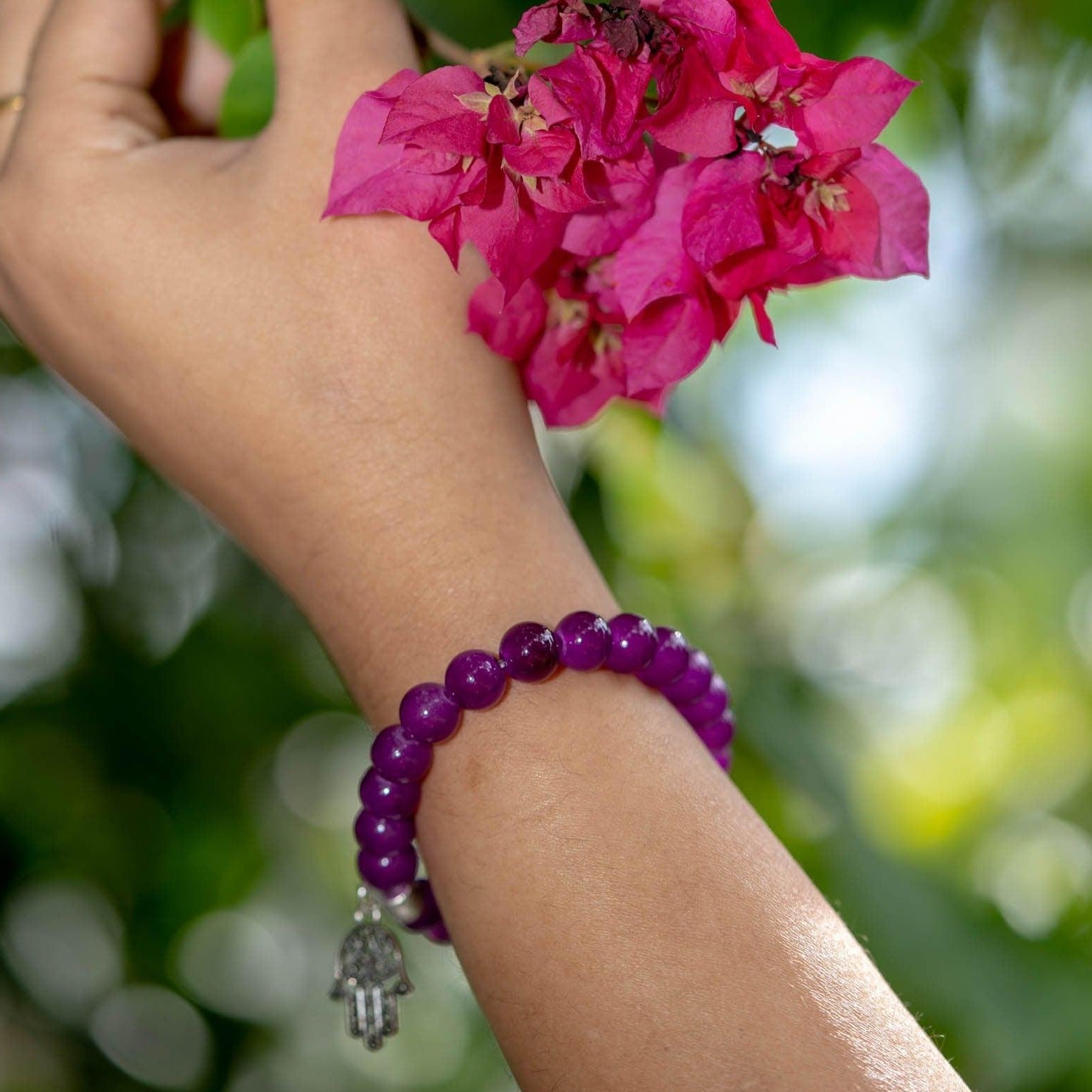 Amethyst Round Bracelets - Himalayas Shop