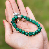 Malachite Round Bracelet - Himalayas Shop