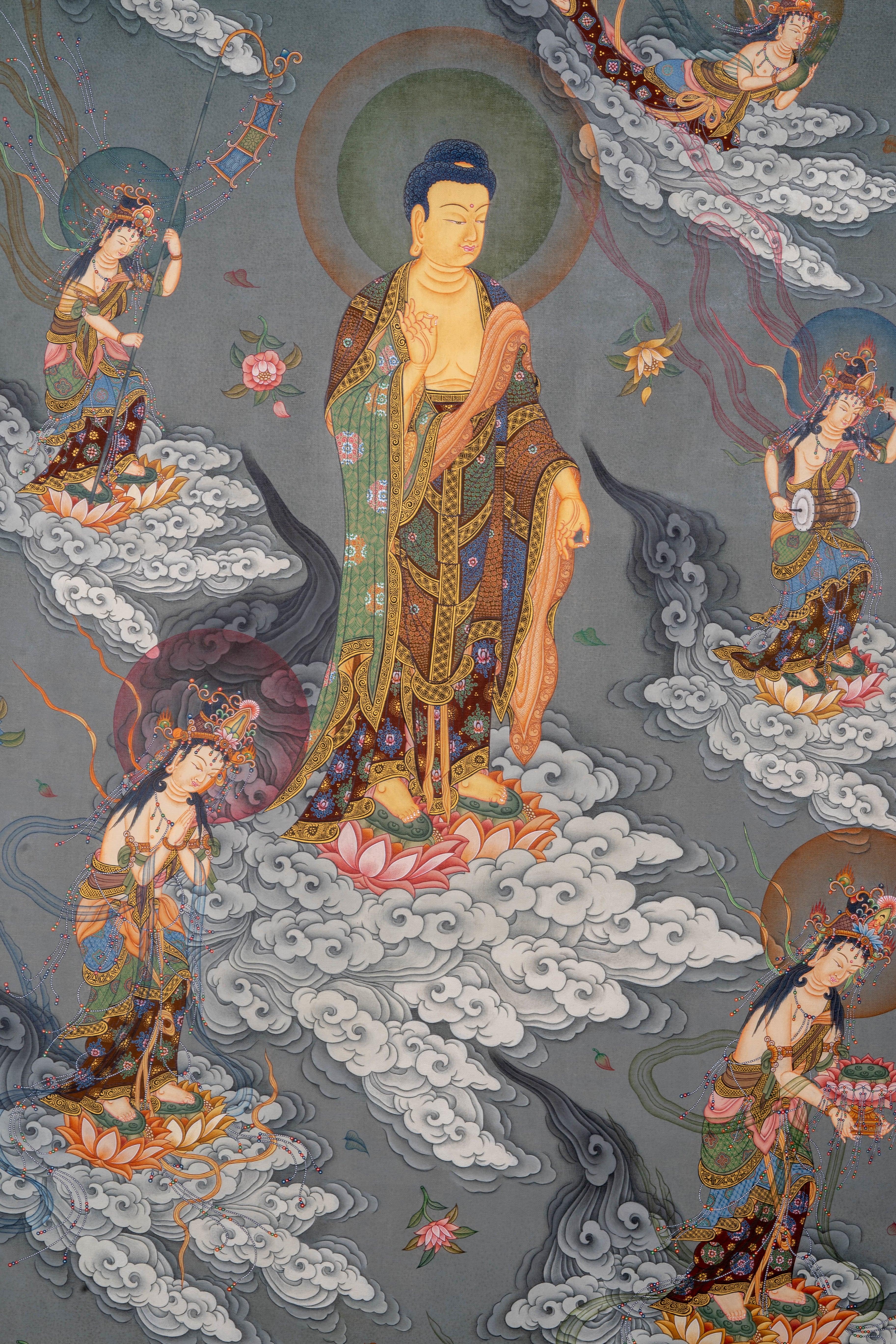 Japanese Buddha Thangka Painting - Himalayas Shop