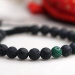 Malachite bracelet, Lava Bracelet