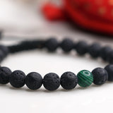 Malachite bracelet, Lava Bracelet