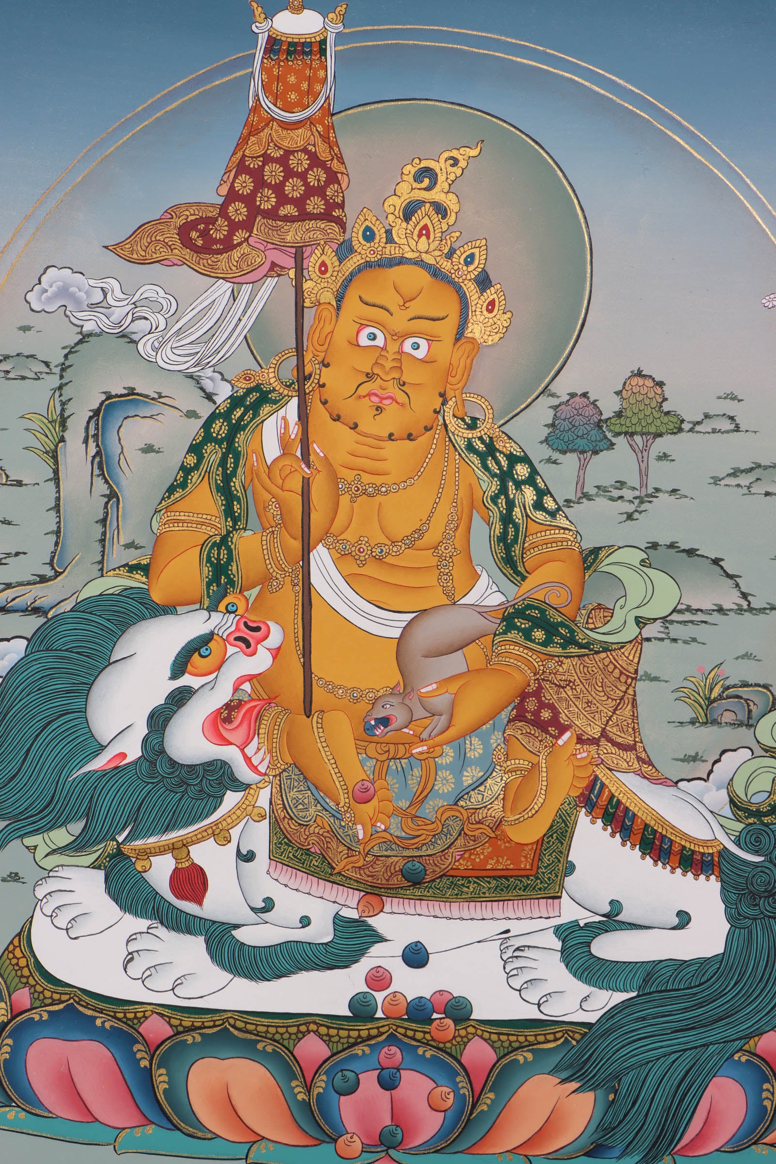 Zambala Thangka Painting - Best tibetan thangka painting - Himalayas Shop