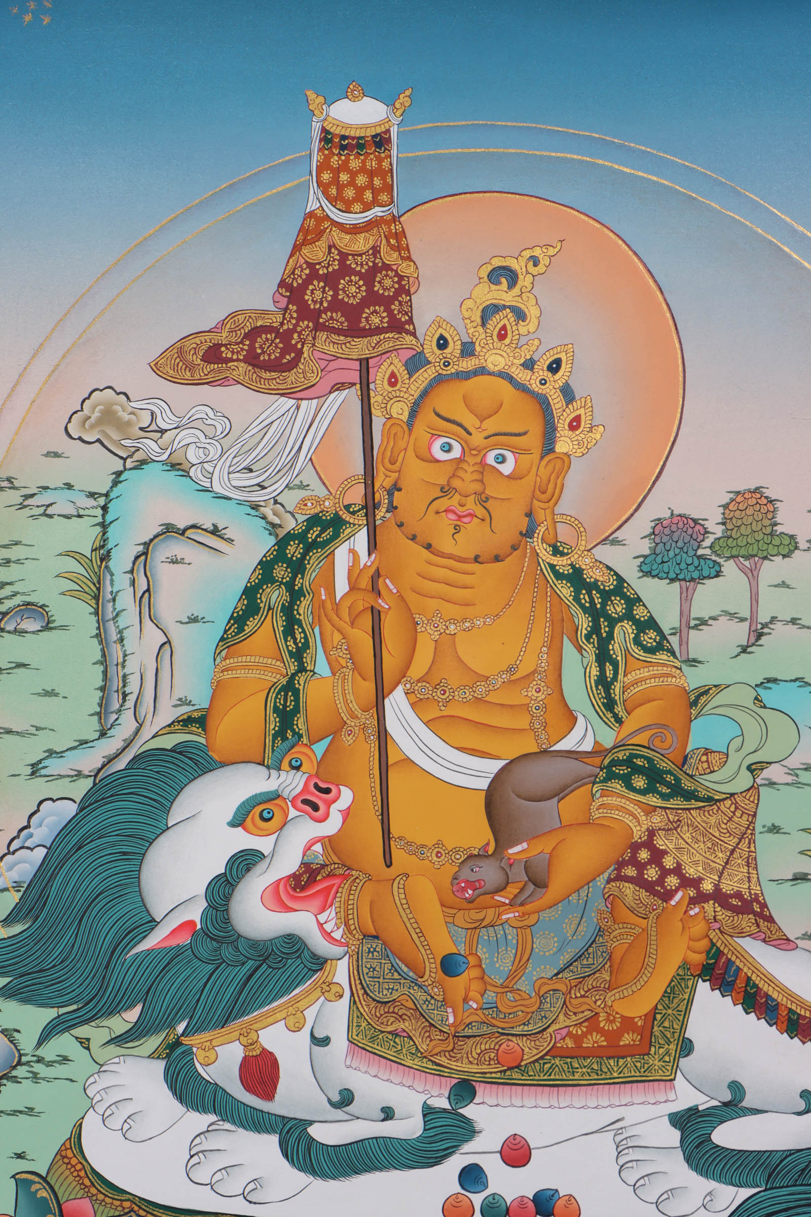 Zambala Thangka Painting - Best tibetan thangka painting - Himalayas Shop