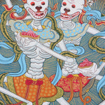 Citipati Thangka Art - Best handpainted skeleton dance thangka - Himalyas Shop
