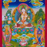 Thangka Painting of White Tara - Himalayas Shop