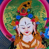 Thangka Painting of White Tara - Himalayas Shop
