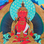 White Tara (Female Bodhisattva) Handpainted Thangka Painting - Himalayas Shop