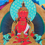 White Tara (Female Bodhisattva) Handpainted Thangka Painting - Himalayas Shop